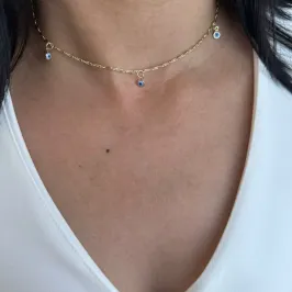 GAR DOU CHOKER OLHO GREGO