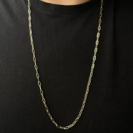 Corrente Dourada Masculina 70 cm Cartier Gaveta