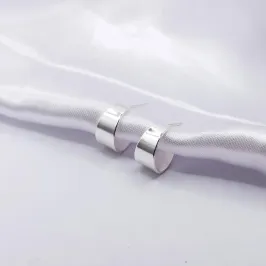 BRINCO PRATA ARGOLINHA CHAPA LARGA
