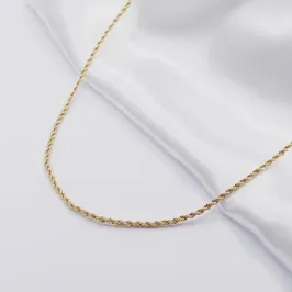GARGANTILHA DOURADA CORDÃO BAIANO FINO 60CM