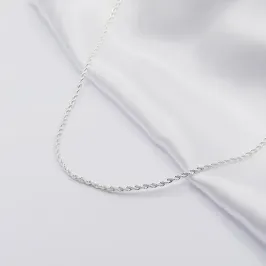 GARGANTILHA PRATA CORDÃO BAIANO FINO 60CM