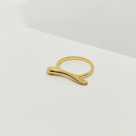 ANEL DOURADO ESCULTURA ORGÂNICA