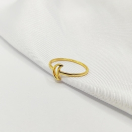 ANEL DOURADO LUA VAZADA