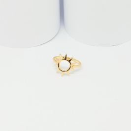 ANEL DOURADO SOL DETALHADO