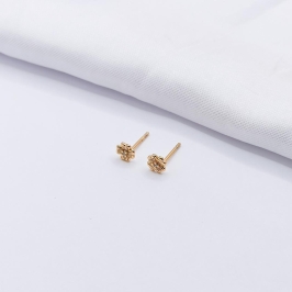 BRINCO DOURADO FLORZINHA DETALHADA