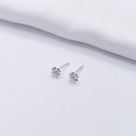 BRINCO PRATA FLORZINHA DETALHADA
