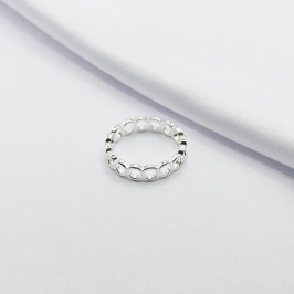 ANEL PRATA ARO DE ELOS REDONDO