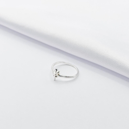 ANEL PRATA FALANGE FÉ COM MINI PONTO DE LUZ