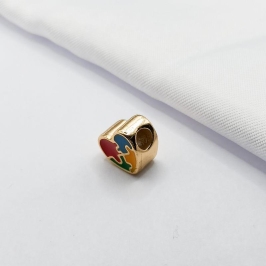 BERLOQUE DOURADO CORAÇÃO AUTISMO