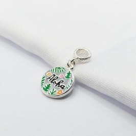 BERLOQUE PRATA MEDALHINHA ALOHA