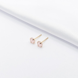 BRINCO DOURADO PONTO DE LUZ ROSA LEITOSO G