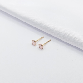 BRINCO DOURADO PONTO DE LUZ ROSA LEITOSO M