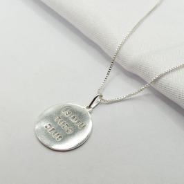 GARGANTILHA PRATA MEDALHA 