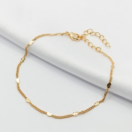 PULSEIRA DOURADA MINI CORAÇÕES AMASSADOS