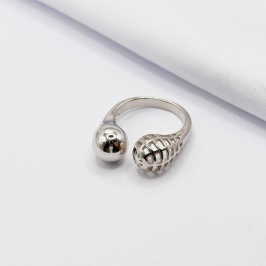 ANEL RÓDIO AJUSTÁVEL GOTA LISA E QUADRICULADO VAZADO