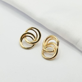 BRINCO DOURADO ELOS ENTRELAÇADOS