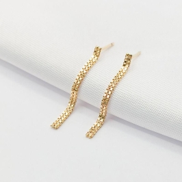 BRINCO DOURADO FIO DUPLO