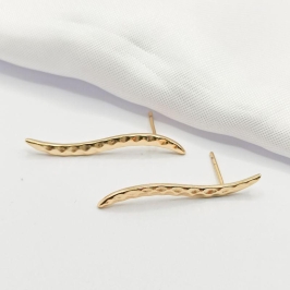 BRINCO DOURADO PALITO CURVADO