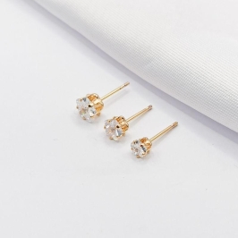 BRINCO DOURADO TRIO PONTO DE LUZ ESTRELA