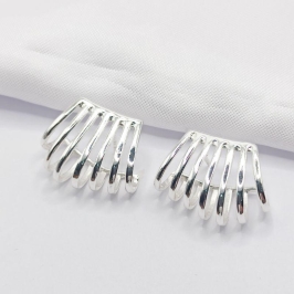 BRINCO PRATA EAR CUFF 7 FILEIRAS LISAS