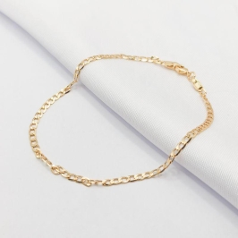 PULSEIRA DOURADA ELO ELO GRUMET 3MM