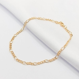 PULSEIRA DOURADA ELO ELO TORCIDO 3X14MM