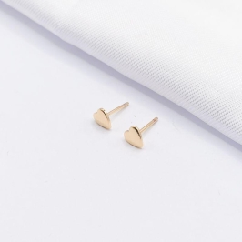 BRINCO DOURADO CORAÇÃO CHAPA