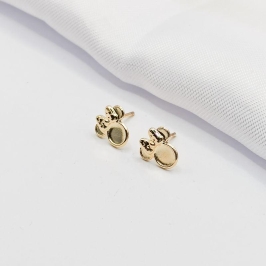 BRINCO DOURADO MINNIE MOUSE
