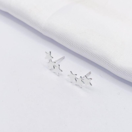 BRINCO PRATA EAR CUFF ESTRELAS