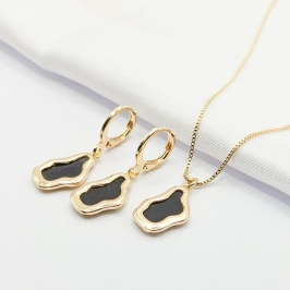 CONJUNTO DOURADO ORGÂNICO BLACK 45CM