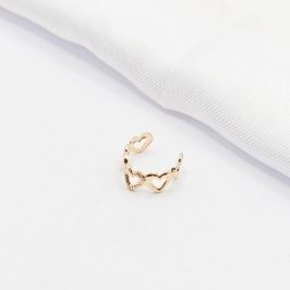 PIERCING FAKE DOURADO CORAÇÕES