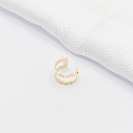 PIERCING FAKE DOURADO DUAS FILEIRAS LISAS