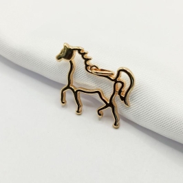 PINGENTE DOURADO CAVALO