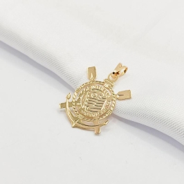 PINGENTE DOURADO TIME CORINTHIANS