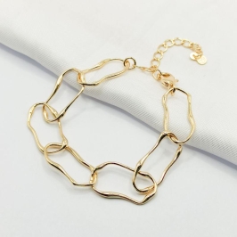 PULSEIRA DOURADA ELO ORGÂNICO