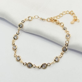 PULSEIRA DOURADA PONTOS DE LUZ