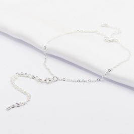 PULSEIRA PRATA DE MÃO COM ESTRELA CRISTAL