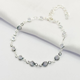 PULSEIRA PRATA PONTOS DE LUZ