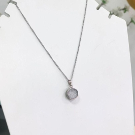 Gargantilha Aço Inox Mini Pedra Zircônias