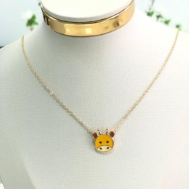 Gargantilha Dourada Girafa Infantil