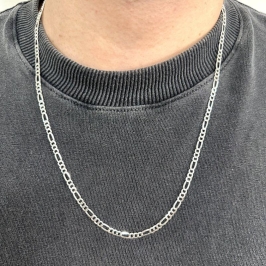 CORRENTE 3X1 PRATA 925 60 CM 3MM