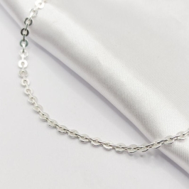 GARGANTILHA PRATA CHOKER ELO CADEADINHO 35CM