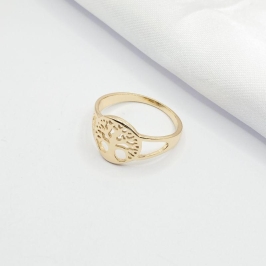 ANEL DOURADO ÁRVORE DA VIDA