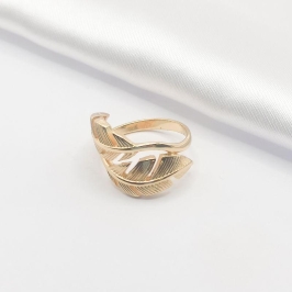 ANEL DOURADO FOLHA TRABALHADA