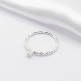 ANEL PRATA APARADOR  RENDADO PONTO DE LUZ