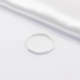 ANEL PRATA FIO ANGULAR