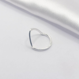 ANEL PRATA FIO LISO IRREGULAR