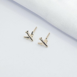 BRINCO DOURADO MINI AVIÃO