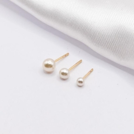 BRINCO DOURADO TRIO PÉROLAS