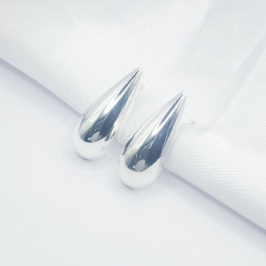 BRINCO PRATA GOTA LISA